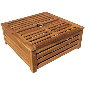 Garden Pleasure Sonnenschirmständer-Verkleidung TAYLOR 985168 braun, Holz von Garden Pleasure