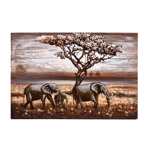 Garden Pleasure Wandbild 3D Elefanten, Metall Garden Pleasure Wandbild 3D Elefanten, Metall von Garden Pleasure