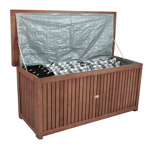 Garden Pleasure Washington Auflagenbox 236,0 l braun 133,0 x 55,0 x 58,0 cm von Garden Pleasure