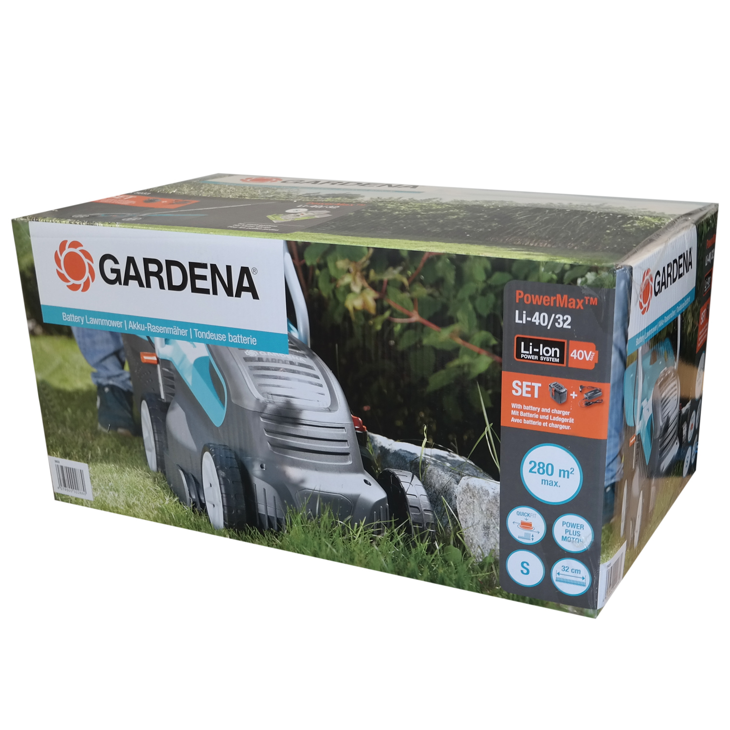 Gardena PowerMax™ Li-40/32 Akku-Rasenmäher inkl. Akku von Gardena