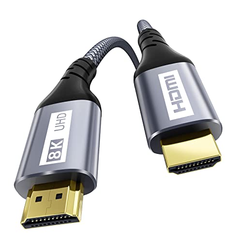 Gardien 8K HDMI 2.1 Kabel 3M 48Gbps Ultra High Speed Geflochtenes HDMI Cable, Unterstützt Dynamic HDR, eARC, Dolby Atmos, 8K@60Hz, 4K@120Hz, 3D, VRR, HDCP 2.2 2.3, Kompatibel mit TV/PS5/Xbox von Gardien