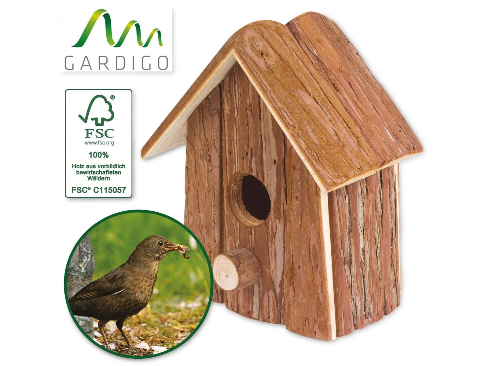 GARDIGO Vogelhaus Natur, FSC von Gardigo