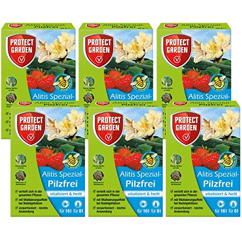 Gardopia Sparpaket Protect Garden Spezial-Pilzfrei Alitis (ehem.Bayer Aliette), 6 x (4x10g) plus Zeckenzange mit Lupe von Gardopia