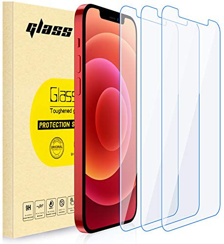 Garegce 3 Stück Panzer Schutz Glas,iPhone 12/12 Pro 9H Gehärtetes Glas Displayschutz Hat Keinen Einfluss, blasenfrei Ultra Resistant Ultra-Klar - von Garegce