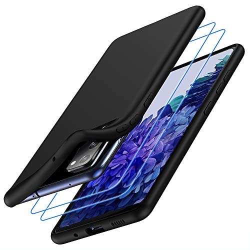 Garegce Hülle Kompatibel mit Galaxy S20 FE Hülle mit Panzerglas 2 Stück, Handyhülle Galaxy S20 FE Transparent Silikon Ultra Dünn Weiche Stoßfest Schutzhülle Case für Galaxy S20 FE 6.5 Zoll, Klar von Garegce