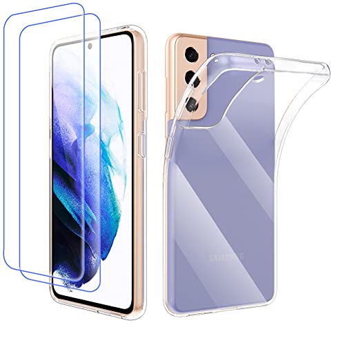 Garegce Hülle Kompatibel mit Samsung S21 5G, HandyHülle Samsung S21 5G Transparent Silikon,Ultra Dünne Kristall SchutzHülle,Weiche Case Samsung S21 5G TPU Flexibel,Kratzfest Bumper - Klar von Garegce