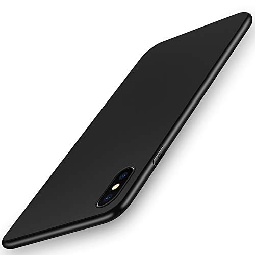 Garegce Hülle für iPhone XS MAX,Ultra Dünne HandyHülle iPhone XS MAX Silikon,Weiche TPU Case Flexibel Bumper - Schwarz von Garegce