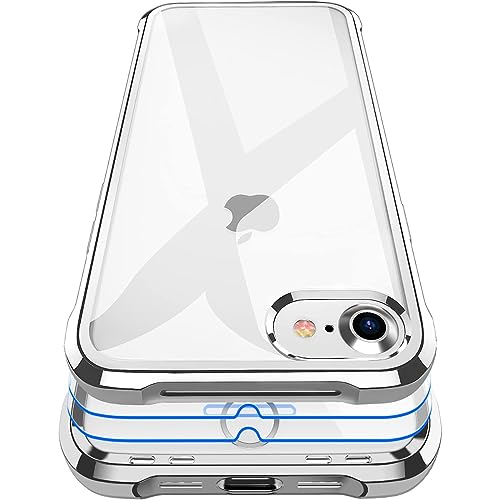 Garegce Schutzhülle kompatibel mit iPhone SE 2020, 3 Packungen Displayschutzfolie, transparent, stoßfest, Silikon, kompatibel mit iPhone SE 2020 / iPhone 7 / iPhone 8-4,7 Zoll, Silber Garegce Schutzhülle kompatibel mit iPhone SE 2020, 3 Packungen Displayschutzfolie, transparent, stoßfest, Silikon, kompatibel mit iPhone SE 2020 / iPhone 7 / iPhone 8-4,7 Zoll, Silber von Garegce