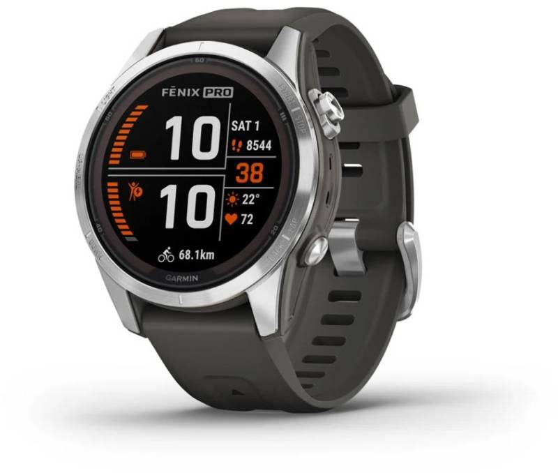 Fenix 7S Pro Solar (42mm) Sportuhr graphit/edelstahl von Garmin