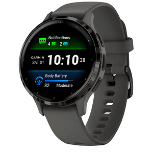 GARMIN Venu 3S Smartwatch kieselgrau, schiefergrau von Garmin