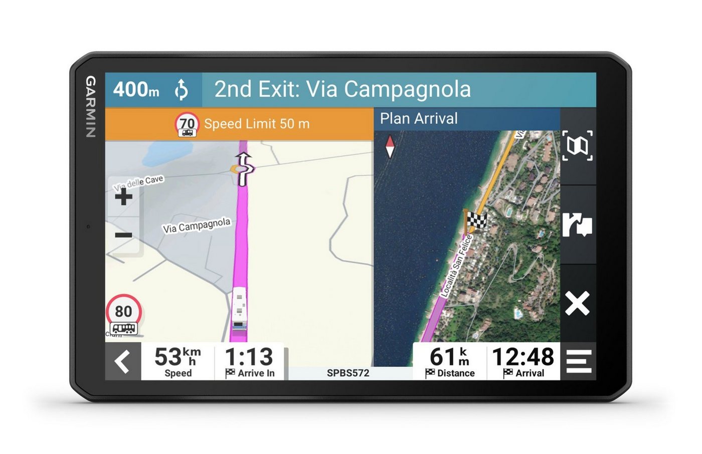 Garmin Camper 895 EU Navigationsgerät (Europa (45 Länder), Karten-Updates, Bluetooth) von Garmin