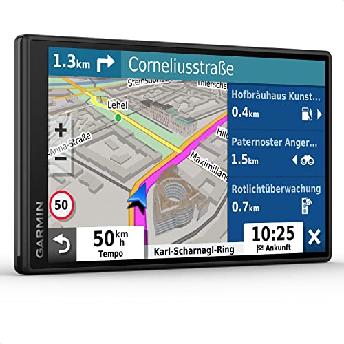 Garmin DriveSmart 55 - Navigationsgerät mit hellenm 5,5 Zoll (13,97cm) Touchdisplay, Europakarten, Verkehrsinfos in Echtzeit und Fahrerassistenz von Garmin