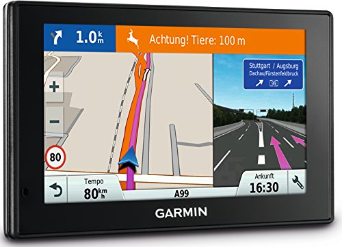 Garmin DriveSmart 60 LMT-D EU Navigationsgerät - lebenslange Kartenupdates, Verkehrsfunklizenz, Sprachsteuerung, 6 Zoll (15,2 cm) Touch-Glasdisplay von Garmin