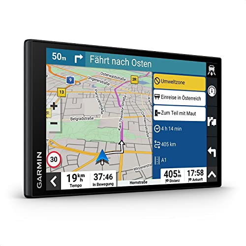 Garmin DriveSmart 76 MT-S – Navigationsgerät mit großem 7 Zoll (17,8 cm) HD-Display, 3D-Europakarten mit Umweltzonen, Verkehrsinfos in Echtzeit via Garmin Drive App, Sprach- und Fahrerassistenz von Garmin