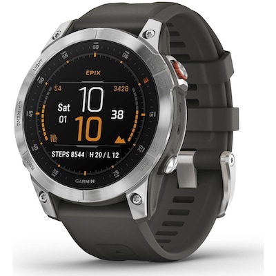 Garmin EPIX™ (Gen 2) Schiefergrau/Silber mit QuickFit®-Silikon-Armband 22 mm von Garmin