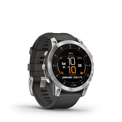 Garmin [renewed EPIX (Gen2) – GPS-Multisport-Smartwatch 1,3“ AMOLED-Touchdisplay, TOPO-Karten, 60 Sport-Apps, GarminMusic, GarminPay, bis zu 16 Tage Akkulaufzeit, wasserdicht [Generalüberholt] von Garmin