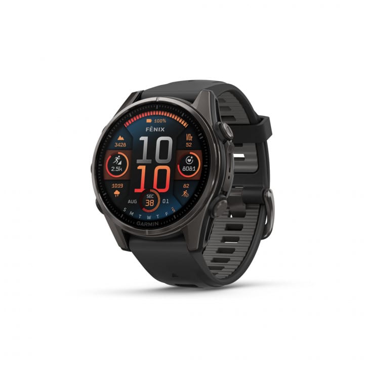 Garmin Fenix 8 Amoled Sapphire Schwarz/Carbongrau Titan - 47 mm von Garmin