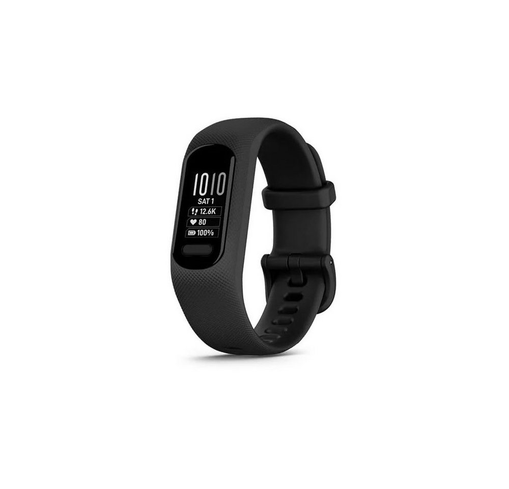 Garmin Fitness-Tracker Garmin vivosmart 5 S/M Smartband schwarz Fitness-Tracker. (Komfortabler Fitness Tracker), Wasserdicht bis 50 m von Garmin