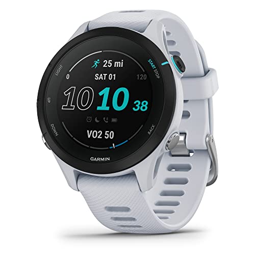 Garmin Forerunner® 255S Music Kleinere GPS Running Smartwatch mit Musik, Advanced Insights, langlebiger Akku, Whitestone von Garmin