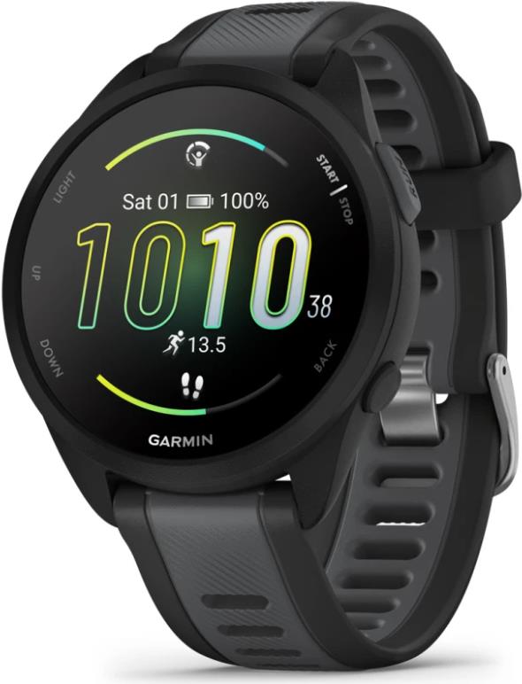 Garmin Forerunner 165 3,05 cm (1.2) AMOLED Digital 390 x 390 Pixel Touchscreen Schwarz GPS (010-02863-20) von Garmin