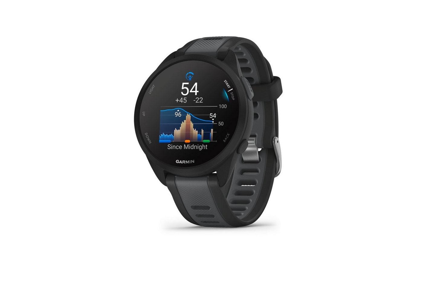 Garmin Forerunner 165 Smartwatch (3,04 cm/1,2 Zoll), smarte Laufuhr, Garmin Coach, Tracknavigation, Wettkampfkalender von Garmin