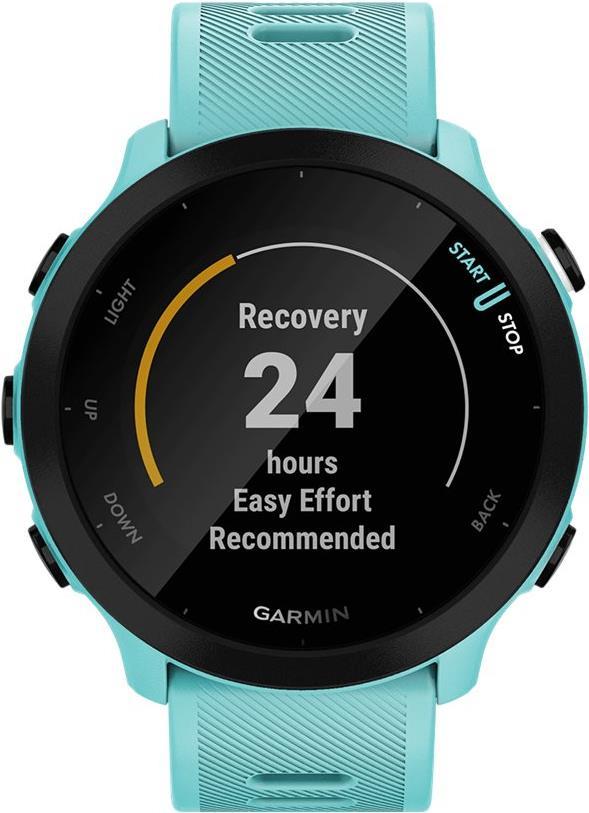 Garmin Forerunner 55 - Aqua green - Sportuhr mit Band - Silikon - aqua green - Anzeige 2.63 cm (1.04) - Bluetooth, ANT+ - 37 g von Garmin
