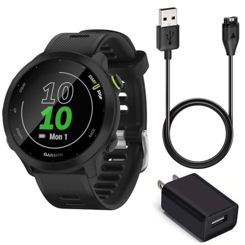 Garmin Forerunner 55 GPS Running Smartwatch (Schwarz) Power Bundle von Garmin