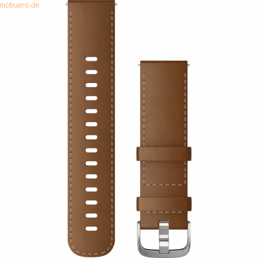 Garmin Garmin Ersatzarmband 22mm Leder Braun mit Naht/Silber Schnalle Garmin Garmin Ersatzarmband 22mm Leder Braun mit Naht/Silber Schnalle von Garmin