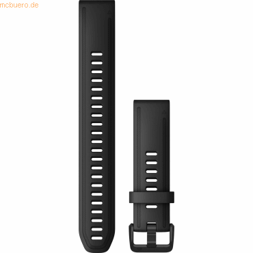 Garmin Garmin Ersatzarmband QuickFit 20 XL Silikon Schwarz/Grau von Garmin