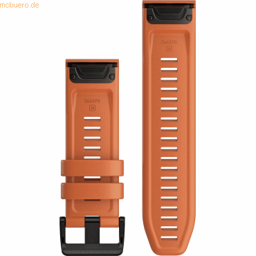 Garmin Garmin Ersatzarmband QuickFit 26mm Silikon Orange/Schiefergrau von Garmin