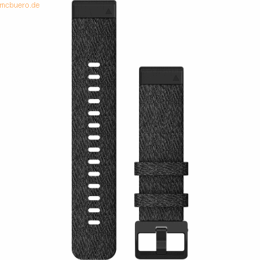 Garmin Garmin Ersatzarmband QuickFit20 Nylon Schwarz/Schiefergrau von Garmin