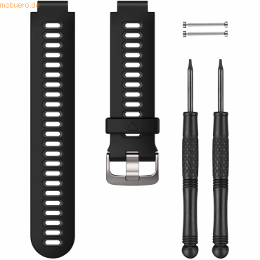 Garmin Garmin Ersatzarmband Schwarzes/Graues aus Silikon von Garmin