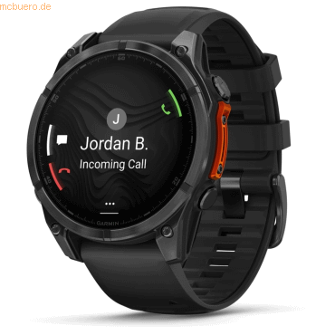 Garmin Garmin FENIX 8 - 47 mm AMOLED Schwarz/Schiefergrau Garmin Garmin FENIX 8 - 47 mm AMOLED Schwarz/Schiefergrau von Garmin