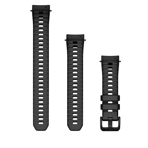 Garmin Instinct E Ersatzband, 40 mm, Schwarz, 2 Größen, Schwarz von Garmin