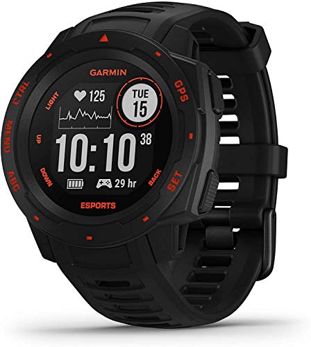 Garmin Instinct Rugged GPS Smartwatch, Esports Edition für Esports Athleten, Schwarz (Renewed) von Garmin