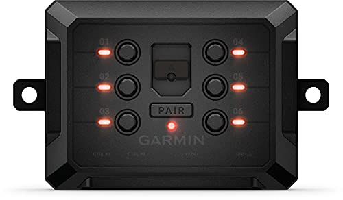 Garmin PowerSwitch – programmierbare Schaltbox mit 6 Schaltern zur Steuerung von KFZ-Zubehör wie Licht, Heizung, Markisen, Seilwinden UVM. per Garmin Navi oder Smartphone. Einfache Montage. von Garmin