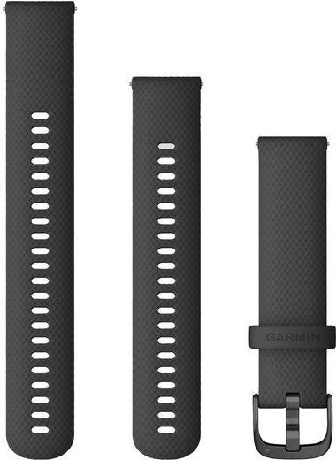 Garmin Quick Release Band - Uhrarmband für Smartwatch - 125 - 218 mm - Schwarz mit schieferfarbenen Teilen - für Approach S40, Forerunner 245, 645, 645M, Venu, vívoactive 3, vívomove 3, HR, Luxe, Style Garmin Quick Release Band - Uhrarmband für Smartwatch - 125 - 218 mm - Schwarz mit schieferfarbenen Teilen - für Approach S40, Forerunner 245, 645, 645M, Venu, vívoactive 3, vívomove 3, HR, Luxe, Style von Garmin