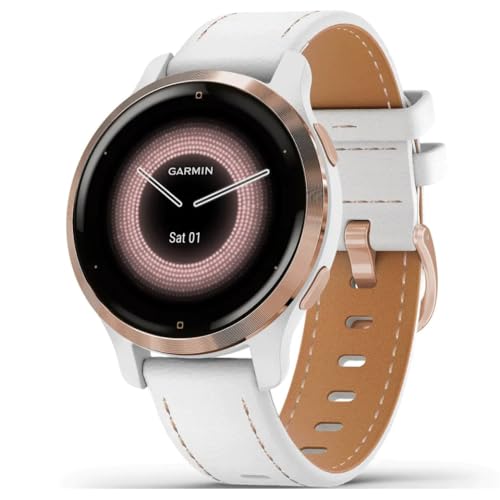 Garmin Unisex-Smartwatch Digital Akku One Size Weiß 32017152 von Garmin
