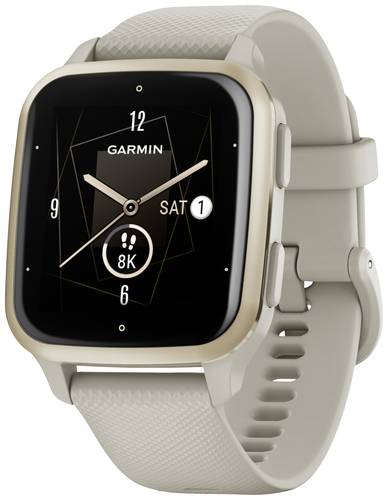 Garmin VENU® SQ 2 Music Smartwatch Grau, Creme von Garmin