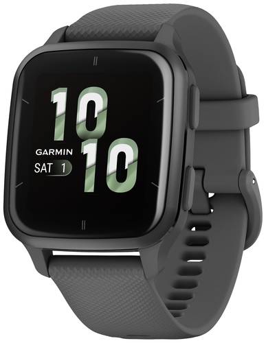 Garmin VENU® SQ 2 Smartwatch Dunkelgrau, Schiefer-Grau von Garmin