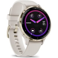 Garmin Venu® 3S Elfenbein/Softgold mit Schnellwechsel-Silikon-Armband von Garmin