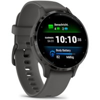 Garmin Venu® 3S Kieselgrau/Schiefergrau mit Schnellwechsel-Silikon-Armband von Garmin