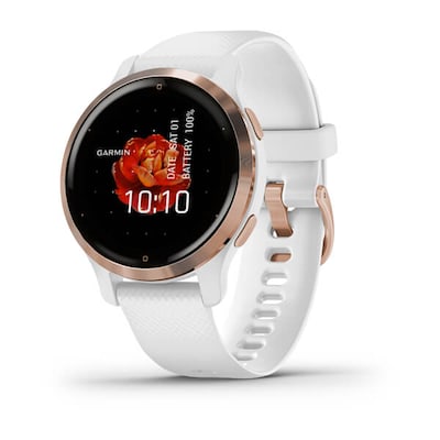 Garmin Venu 2S GPS-Multisportuhr Weiss/Rosegold Smartwatch Garmin Venu 2S GPS-Multisportuhr Weiss/Rosegold Smartwatch von Garmin