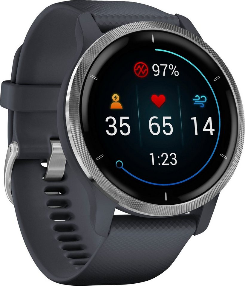 Garmin Venu 2S Smartwatch (3,3 cm/1,3 Zoll), 25 vorinstallierten Sport-Apps von Garmin