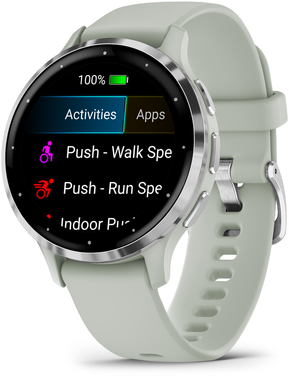 Garmin Venu 3S Smartwatch salbeigrau/silber - Smart Watch (010-02785-01) von Garmin