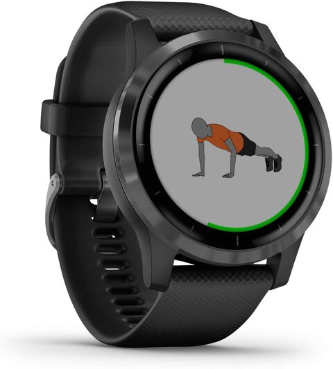 Garmin vivoactive 4 45mm Edelstahlgehäuse schwarz Silikonarmband schwarz Garmin vivoactive 4 45mm Edelstahlgehäuse schwarz Silikonarmband schwarz von Garmin
