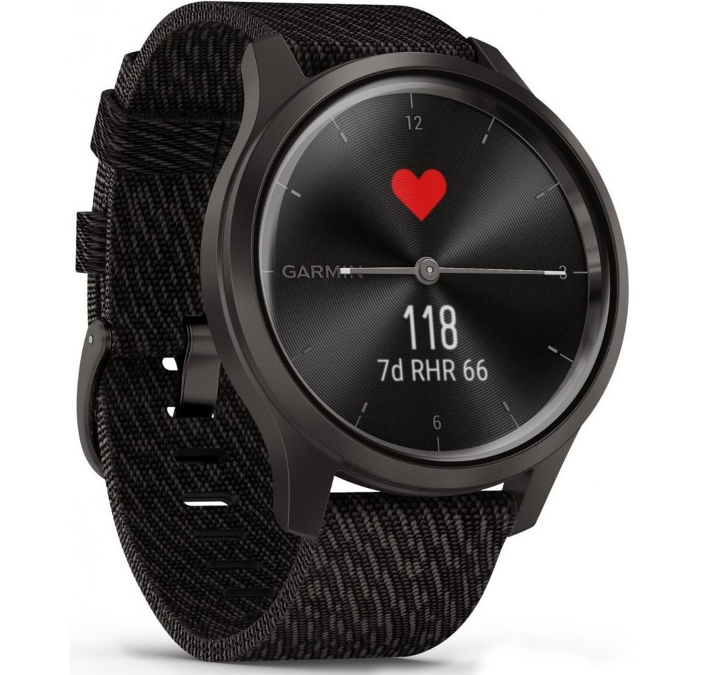 Garmin vivomove Style SW/SW 010-02240-43 schiefergrau 42mm Smartwatch von Garmin