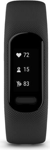 Garmin vívosmart 5 - Aktivitätsmesser mit Band - Silikon - schwarz - Bandgröße: S/M - einfarbig - Bluetooth, ANT+ - 24,5 g (010-02645-10) von Garmin