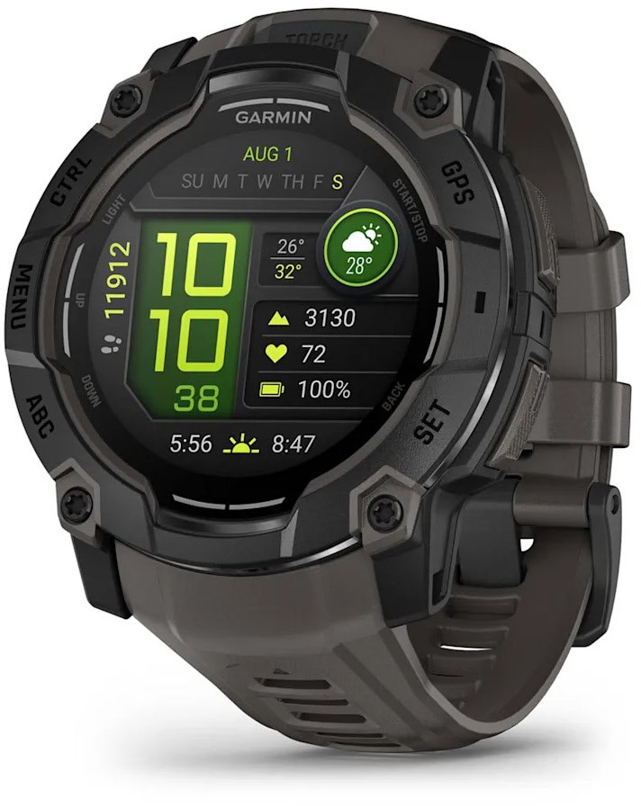 Instinct 3 AMOLED (50mm) Sportuhr schwarz von Garmin