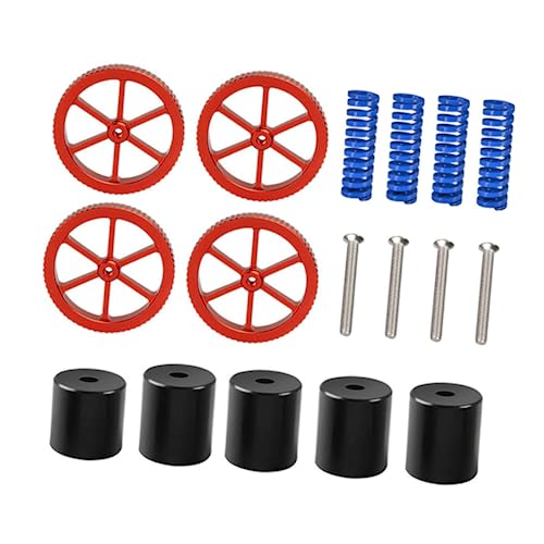 Garneck 1 Satz Nivelliermuttern 3D-Drucker-Kit Bett Komponenten Schlüssel Nüsse für 3D-Drucker Bausätze schrauben Nivelliersäule 3D-Druckerteile Upgrade-Kit für 3D-Drucker Kieselgel Blau von Garneck
